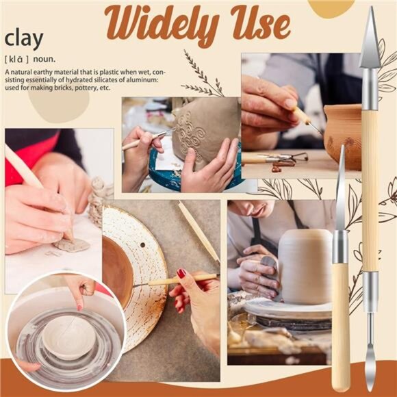 35 Pack Clay Tools Kit, Pottery Tools & Sculpting Tools - Picture 5 of 7